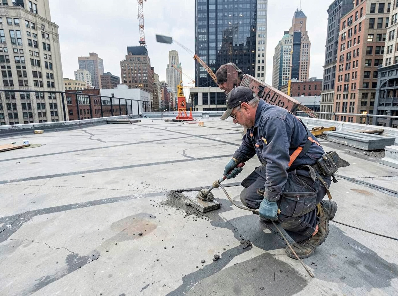 Commercial Flat Roof Repair in Manhattan
